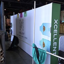 Trade Show Back Ground On Counter