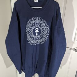 VINTAGE Gildan Sweatshirt Crew Neck Fleece African Ankh Men's Size 5XL