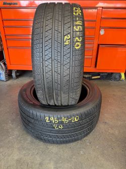 20” tires hankook 295/45/20 semi new with free installation $250