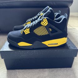 Nike Jordan 4 Thunder Yellow New 