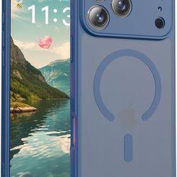 Magnetic Compatible for iPhone 17 Pro Max Case, Compatible with Magsafe, Upgraded Full Camera Protection, Military-Grade Shockproof Protective, for Ap