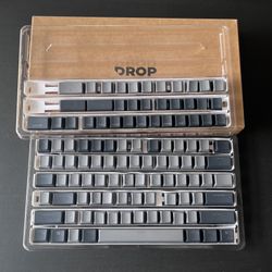 Drop Two Tone Shine Through Keycap Gray