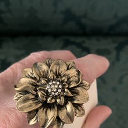 Flower Decorative Ring Expandable band fits all 16” Pendant Eiffel Tower Earrings