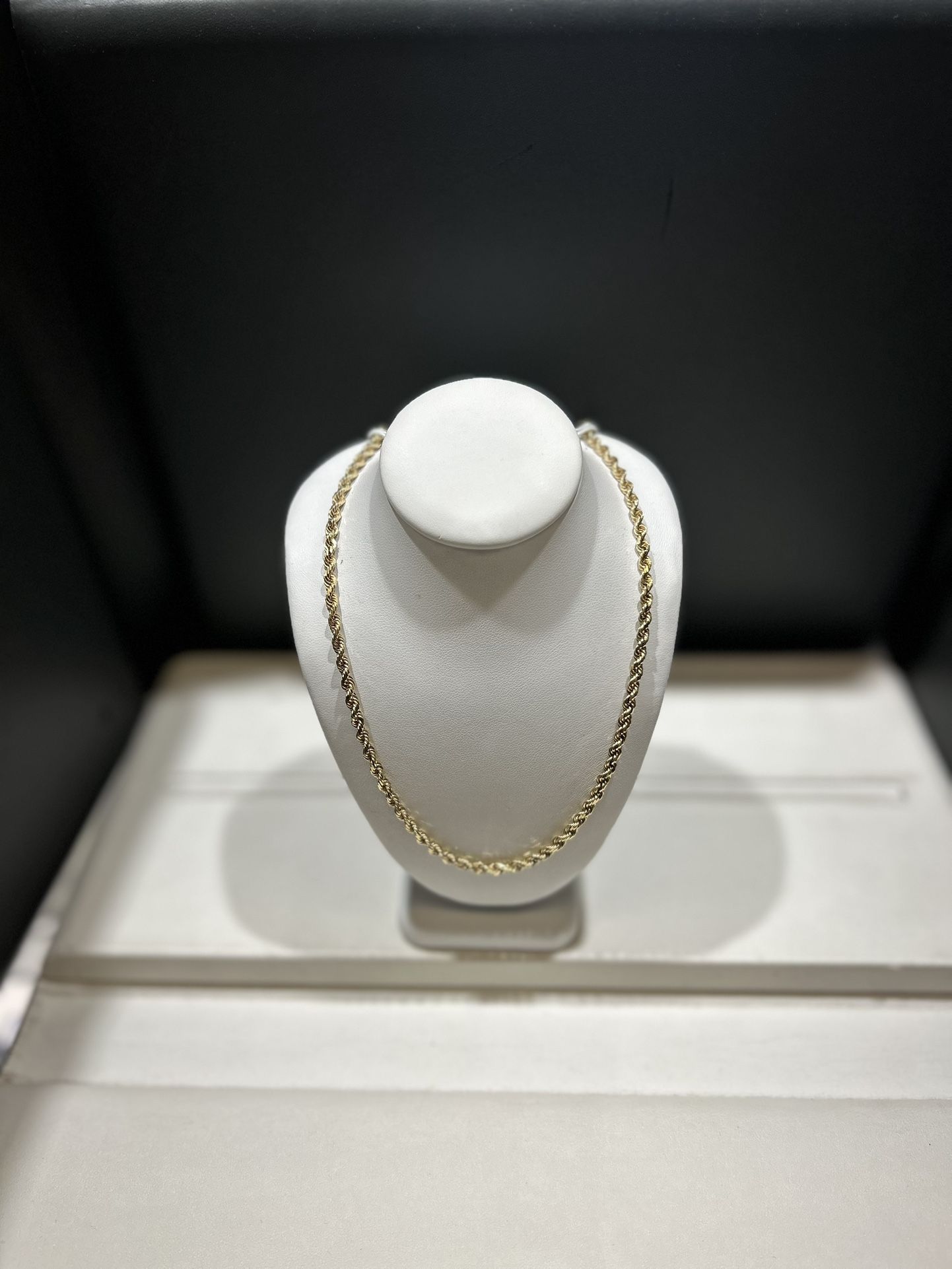 14K Rope Necklace 22 Inch