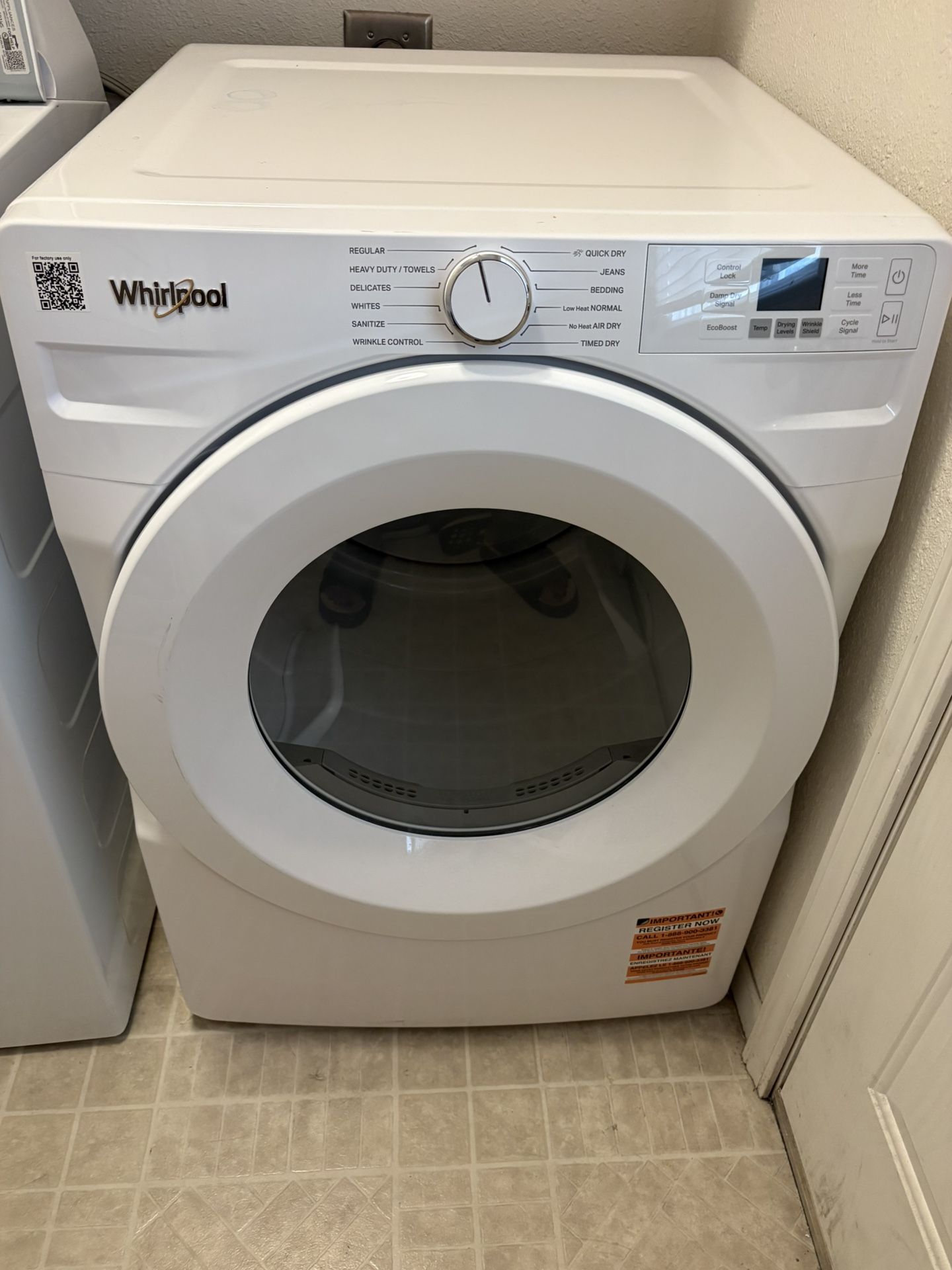 📦 Whirlpool Washer + Dryer Set — $850 (LIKE NEW!)