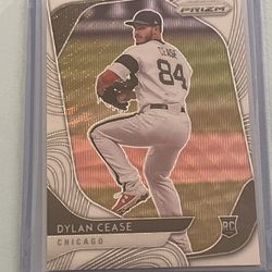 2020 Panini Prizm Tier II White Wave Dylan Cease #128 Rookie White Sox Silver