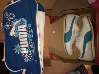Puma shoes and matches purse