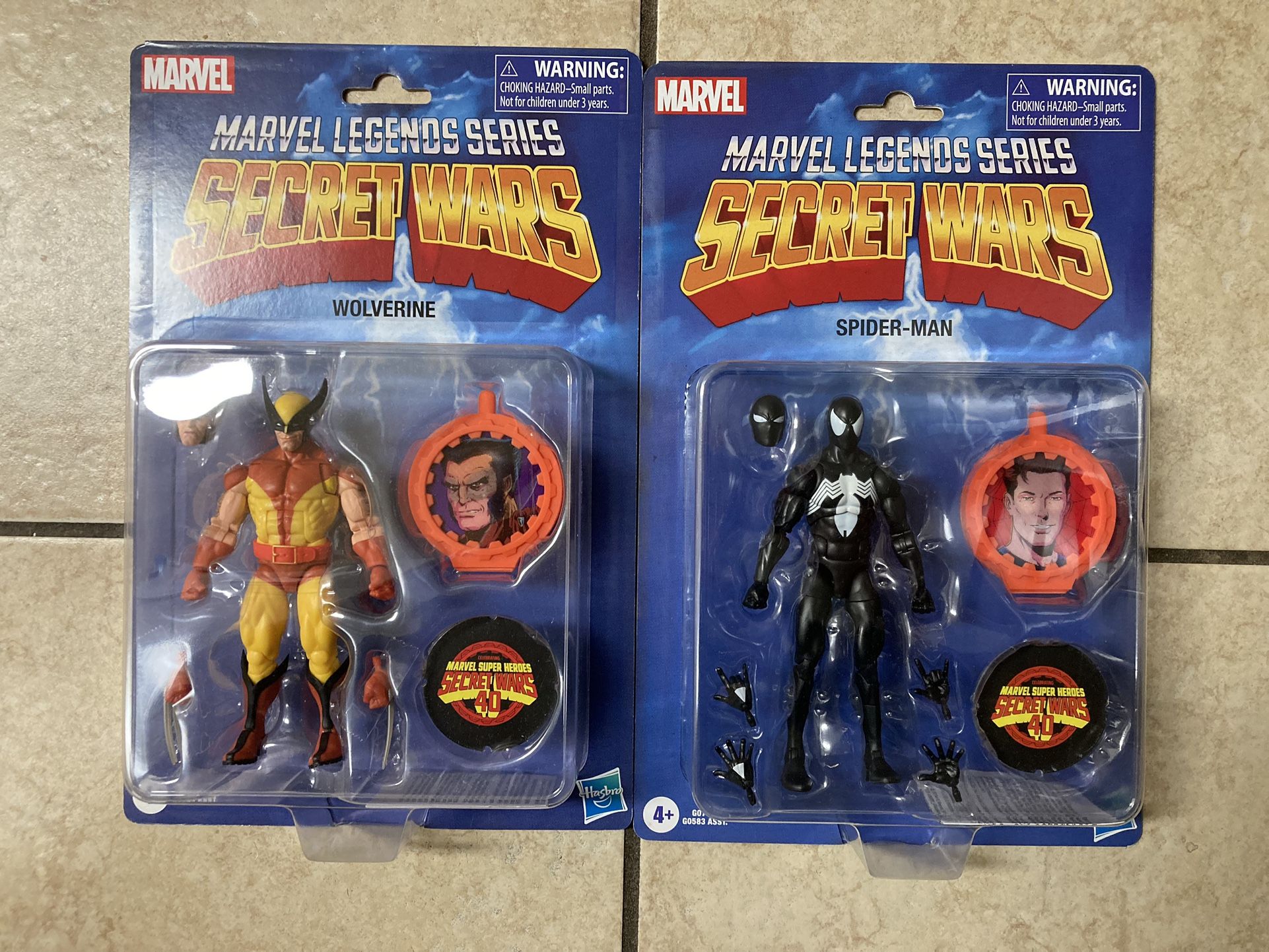 Marvel Legends Secret Wars Wolverine - Black Spider-Man 6” Figure