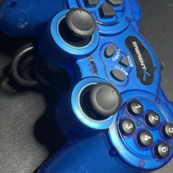 🎮 Blue USB Game Controller – Untested, Sold As-Is 🎮 