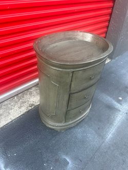 Stein World Dover Antique grey blue Accent Table