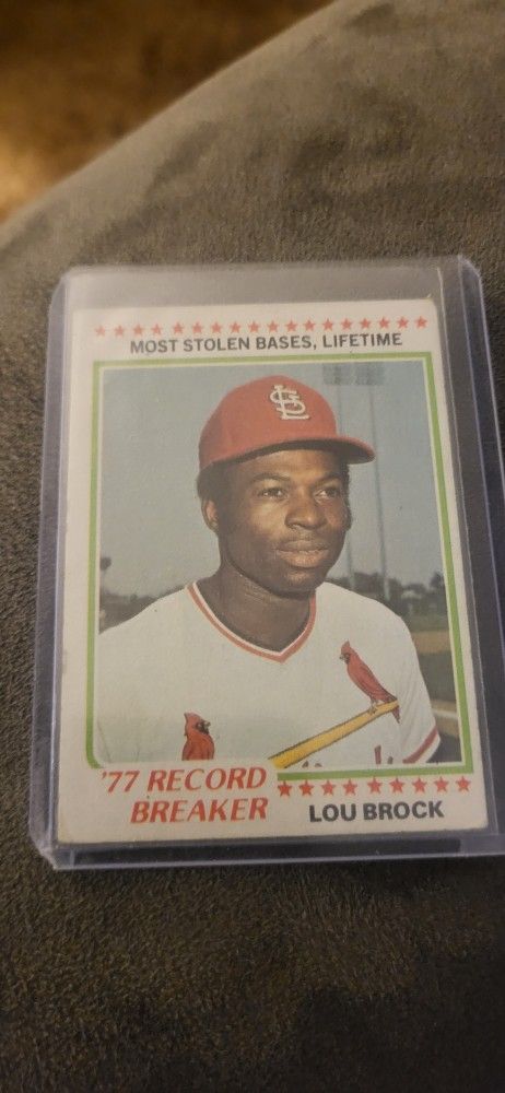 1978 Topps Lou Brock Record Breaker