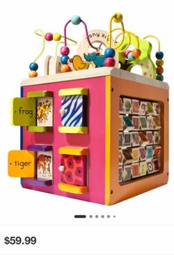 Wooden Activity Cube