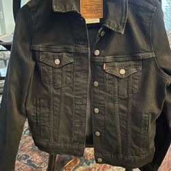 Women’s Denim Levi Jacket Black