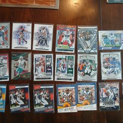 Football Inserts Cards 