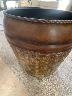 Large Tin Canister 17 In Tall