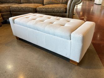50.5″ Upholstered Ottoman Bench With Storage