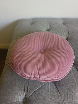 Pink Small Round Cushion Throw Pillow