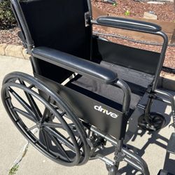 LIKE NEW Standard Size Black Wheelchair Wheel chair