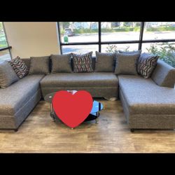 U Sectional Furniture Pillows Included. Brand New