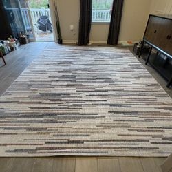 8 ft. x 10 ft. Modern Abstract Indoor/Outdoor Area Rug
