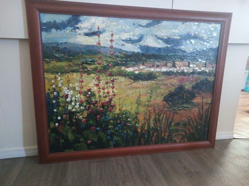Oil Canvas Painting Art 35x44"