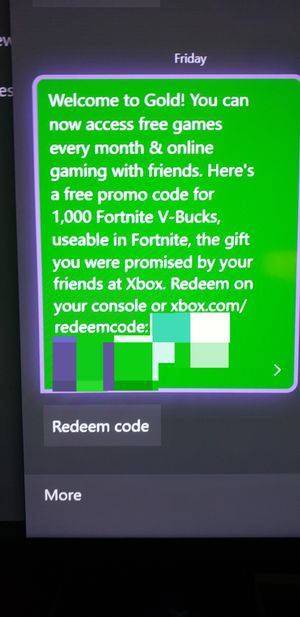 Unused Free Fortnite V Bucks Codes Xbox One