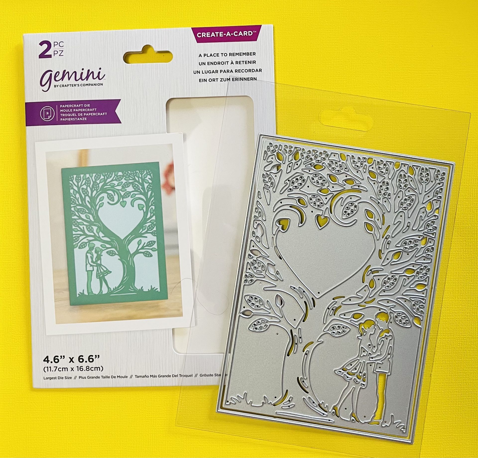 TODAYS SALE ONLY Large Beautiful 6.6” Tall A Place to Remember Die Cut
