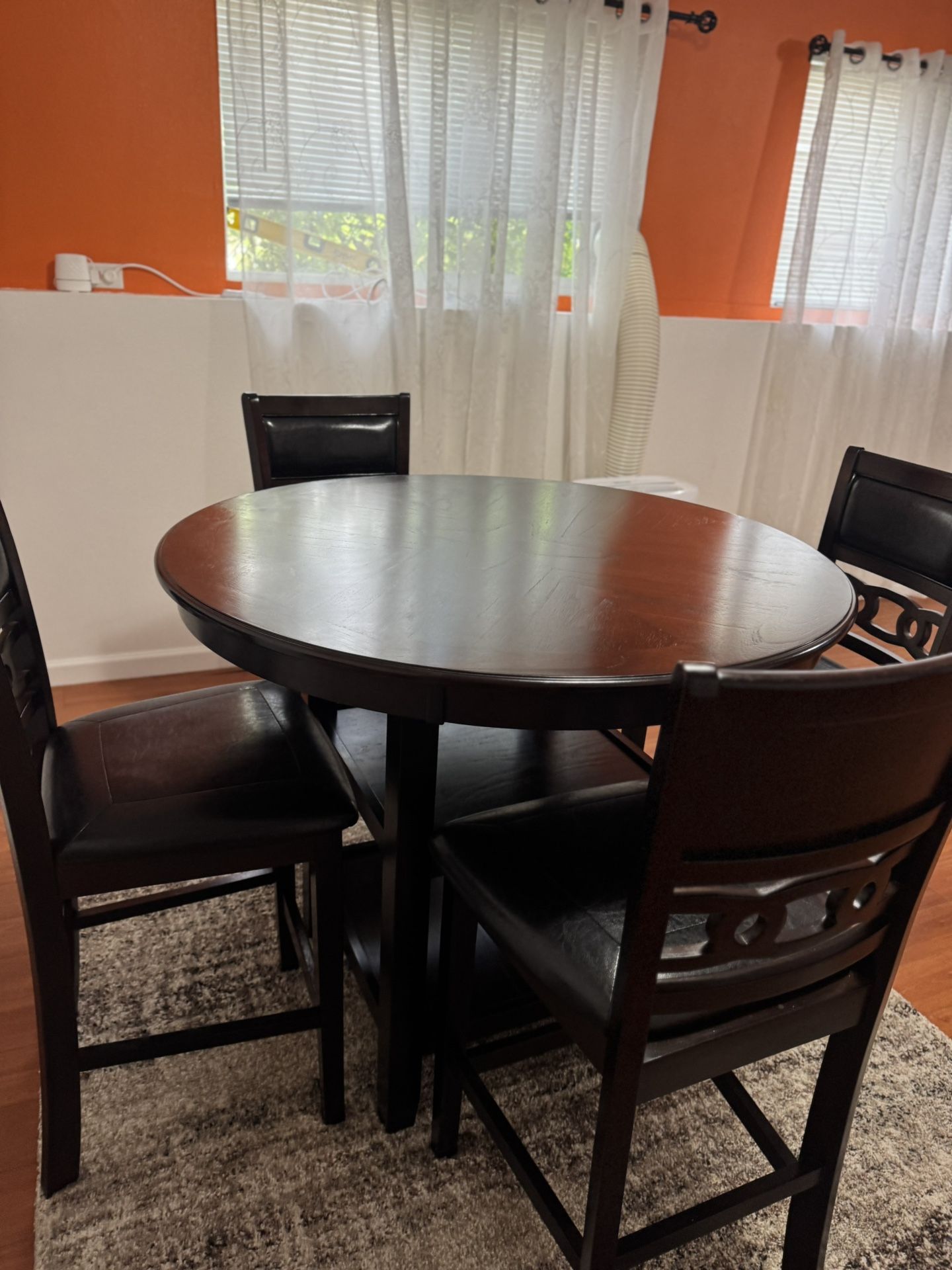  Brown Round Dining Table 