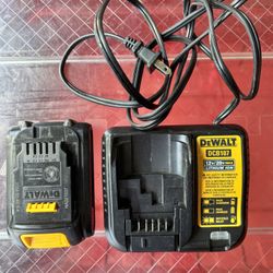  DeWalt Battery charger DCB107 + Battery DCB201 Set 2 