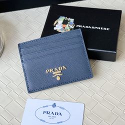 Prada Card Holder Navy