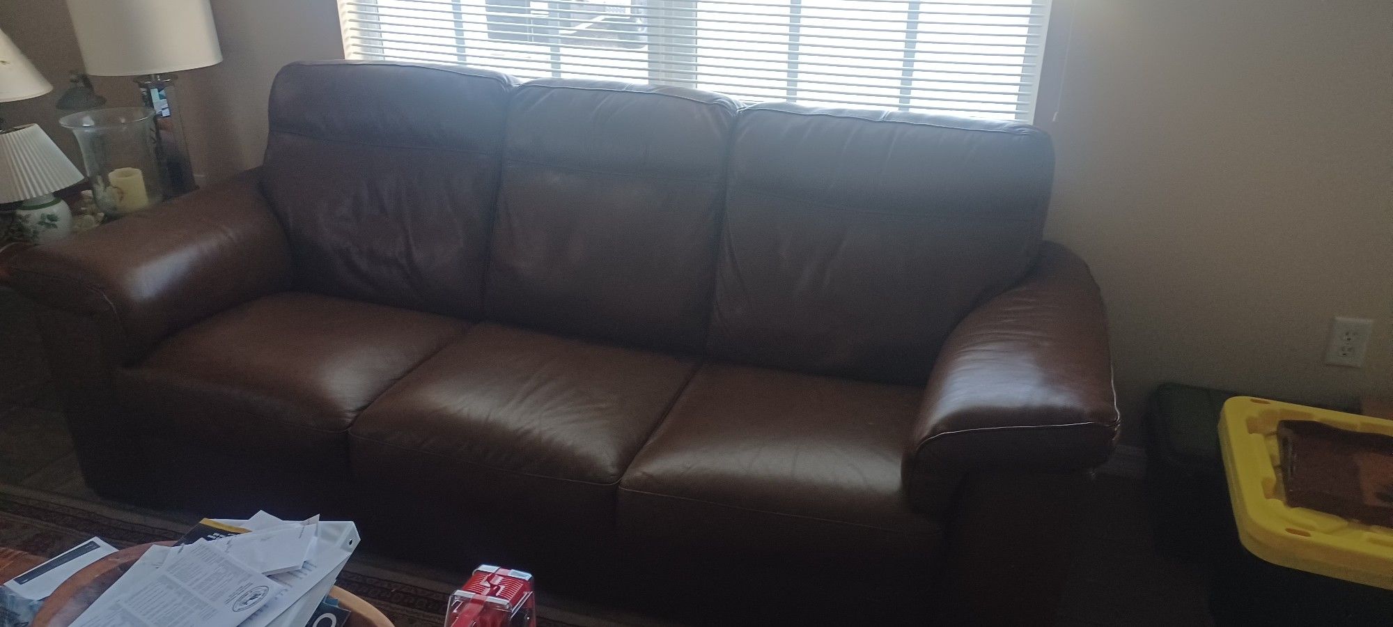 Leather 3 Seat Sofa