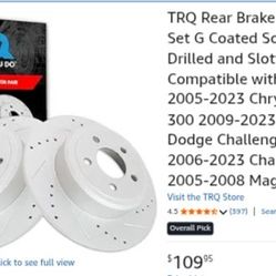 Rear  Brake Rotors for Dodge Challenger, Dodge Charger, Dodge Magnum, Chrysler 300