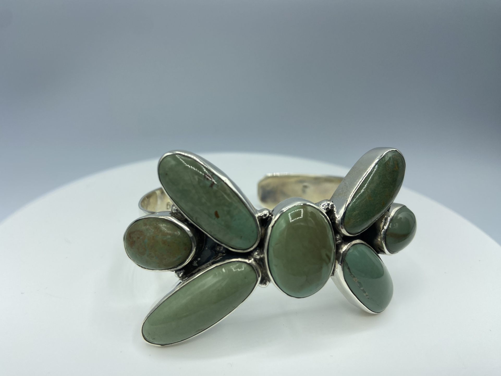 Beautiful Turquoise And Sterling Silver Cuff Approx. 53 Grams Size 7,All Products : American Fashion Style Bags On Sale