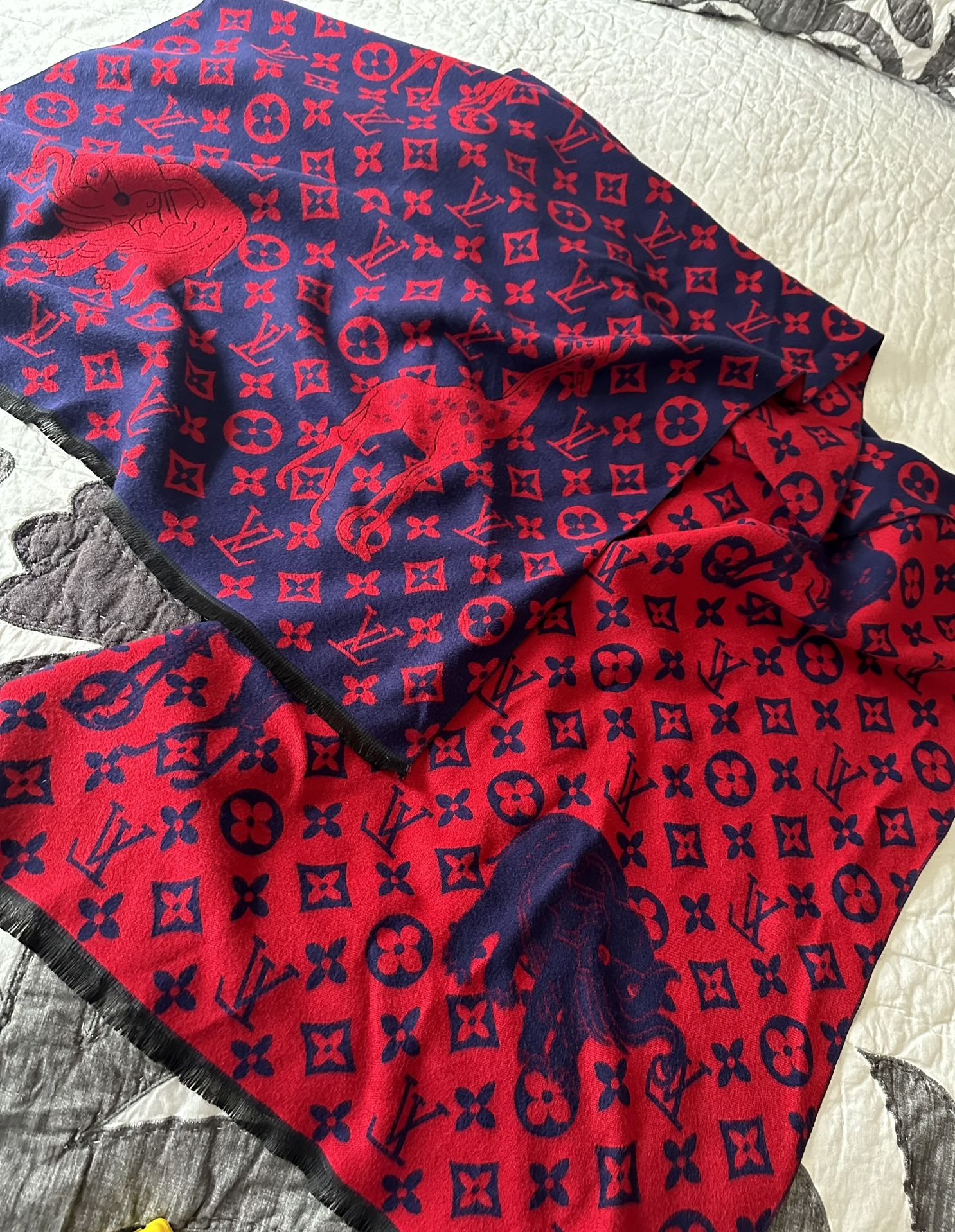 Louis Vuitton Denim Monogram Scarf Shawl - Lot of 2 for Sale in Federal  Way, WA - OfferUp