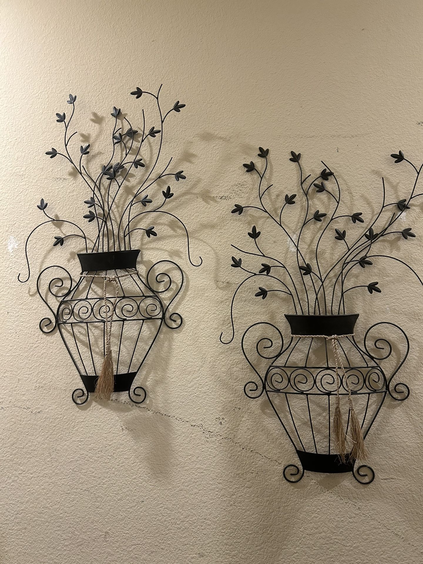 Metal Basket/blossom Decor