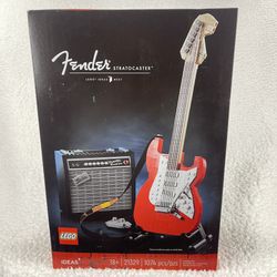 Lego Ideas Fender Red Guitar New 