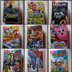 Nintendo Switch games each different price, Backpack, Uniforms,, also other items  on here just lmk which you're interested in 