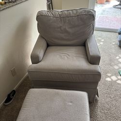 Cozy Rocking Chair with Ottoman