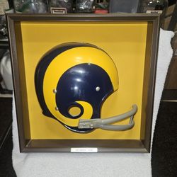Riddell Half Helmet Plaque for the LOS ANGELES RAMS. 