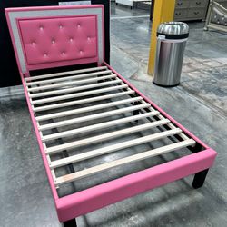 Twin Size New Platform Bed With Nice Mattress Included 