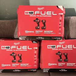Milwaukee Fuel Drills sets (NEW)