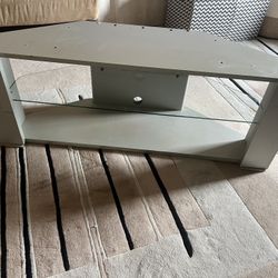 50” Long X 18” High Tv Or Entertainment Stand with Glass Shelf 