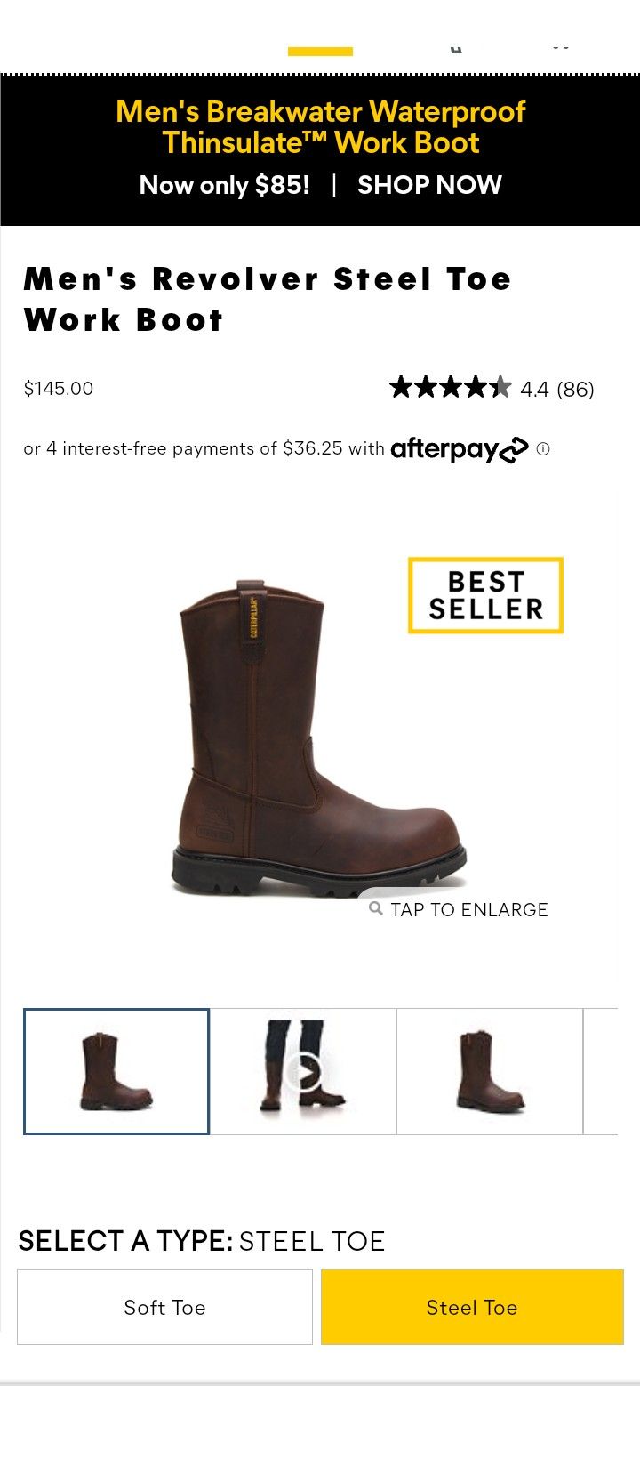 Steel toe Work Boots