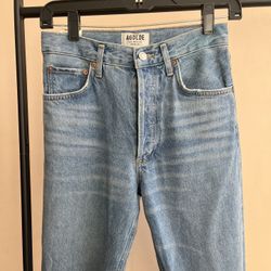 AGOLDE  high-rise straight-leg jeans 