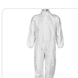 White Full Coverage Disposable Coverall Bodysuits $5 Each
