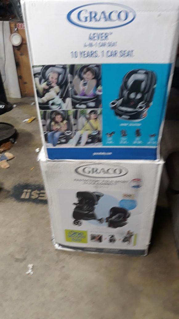 Graco baby stroller and car seat