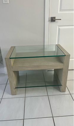 Small table with glass