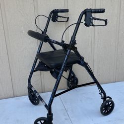 Aluminum Rollator Walker with Seat