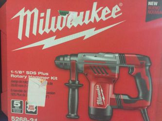 Milwaukee 1-1/8 sds plus rotary hammer kit
