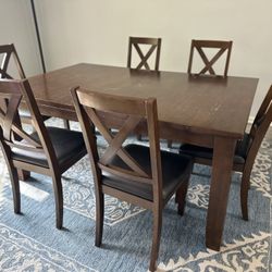 Extendable Dining Table With Chairs